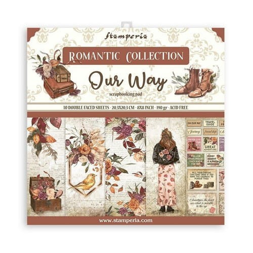 Zestaw do Scrapbookingu Romantic Our Way Stamperia 20x20cm