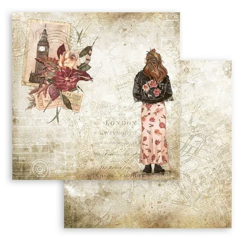 Zestaw do Scrapbookingu Romantic Our Way Stamperia 20x20cm