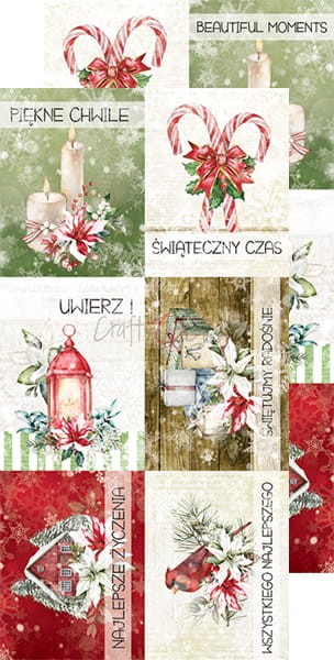 Zestaw dodatków do scrapbookingu Warm and Peaceful Junk Journal