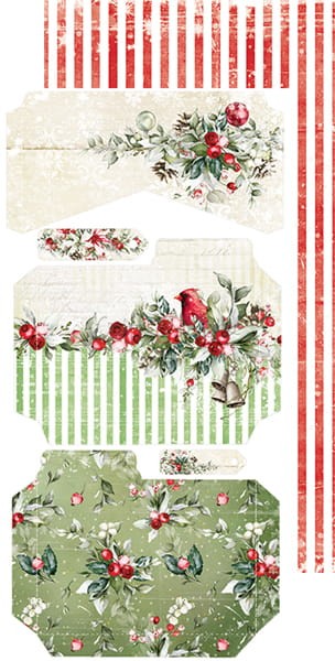 Zestaw dodatków do scrapbookingu Warm and Peaceful Junk Journal