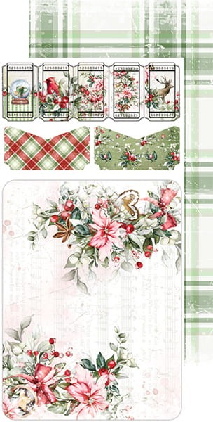 Zestaw dodatków do scrapbookingu Warm and Peaceful Junk Journal