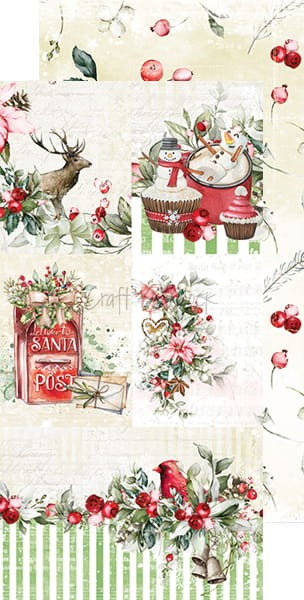 Zestaw dodatków do scrapbookingu Warm and Peaceful Junk Journal