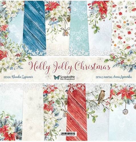 Zestaw papierów ozdobnych ScrapAndMe Holly Jolly Christmas 30x30 cm