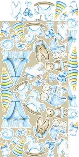 Zestaw dodatków do scrapbookingu Craft O'Clock - Hello Little Boy