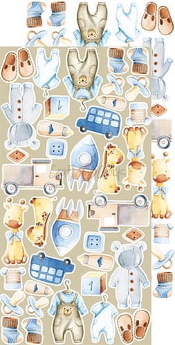 Zestaw dodatków do scrapbookingu Craft O'Clock - Hello Little Boy