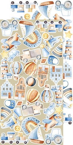 Zestaw dodatków do scrapbookingu Craft O'Clock - Hello Little Boy