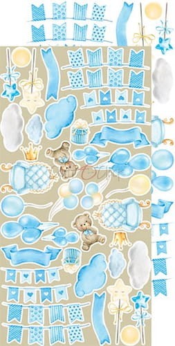 Zestaw dodatków do scrapbookingu Craft O'Clock - Hello Little Boy