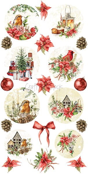 Zestaw Etykiet do scrapbookingu Craft O'Clock - Christmas Time