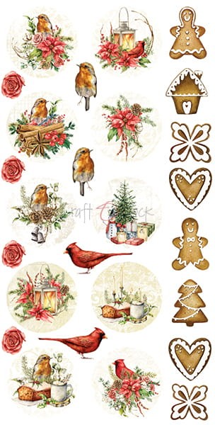 Zestaw Etykiet do scrapbookingu Craft O'Clock - Christmas Time