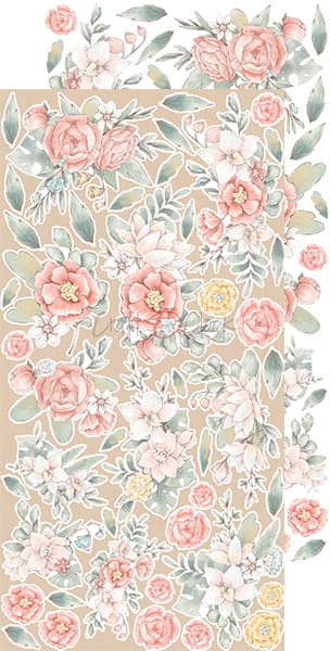 Zestaw dodatków do scrapbookingu Craft O'Clock - Safari Friends - Dziewczynka