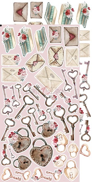 Zestaw dodatków do scrapbookingu Craft O'Clock - Vintage Love