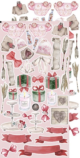 Zestaw dodatków do scrapbookingu Craft O'Clock - Vintage Love