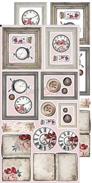 Zestaw dodatków do scrapbookingu Craft O'Clock - Vintage Love