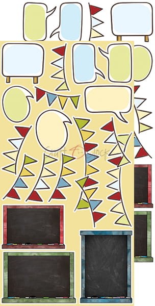 Zestaw dodatków do scrapbookingu Craft O'Clock - School Adventures