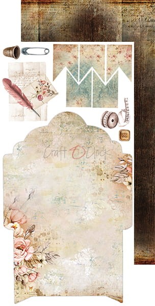 Zestaw dodatków do scrapbookingu Craft O'Clock - Vintage Beauty