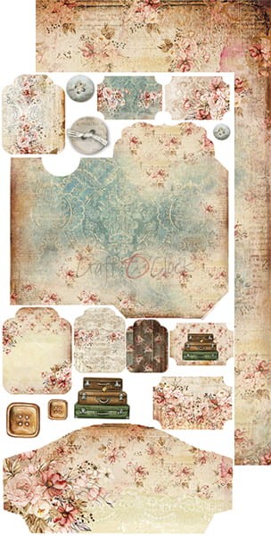 Zestaw dodatków do scrapbookingu Craft O'Clock - Vintage Beauty