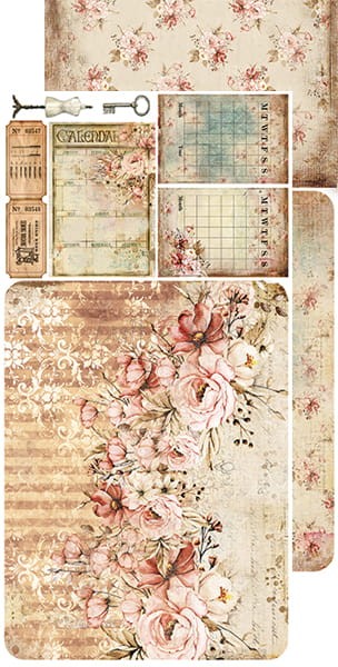 Zestaw dodatków do scrapbookingu Craft O'Clock - Vintage Beauty