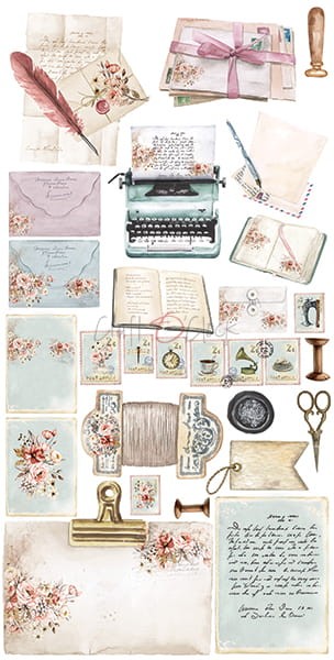 Zestaw dodatków do scrapbookingu Craft O'Clock - Vintage Beauty