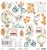 Arkusz elementów do wycinania do scrapbookingu Mintay Papers - JOY OF LIFE 30x30.webp