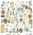 Arkusz elementów do wycinania do scrapbookingu Mintay Papers - GRANDMA'S ATTIC 30x30.webp