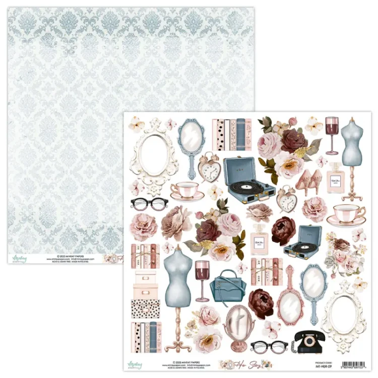 Elementy do wycinania do scrapbookingu Mintay Papers - HER STORY 30x30 2.webp