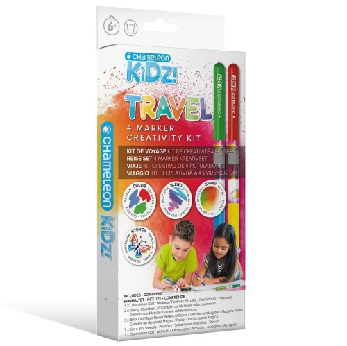 Chameleon Kidz Zestaw podróżny - 4 Color Creativity Kit.webp