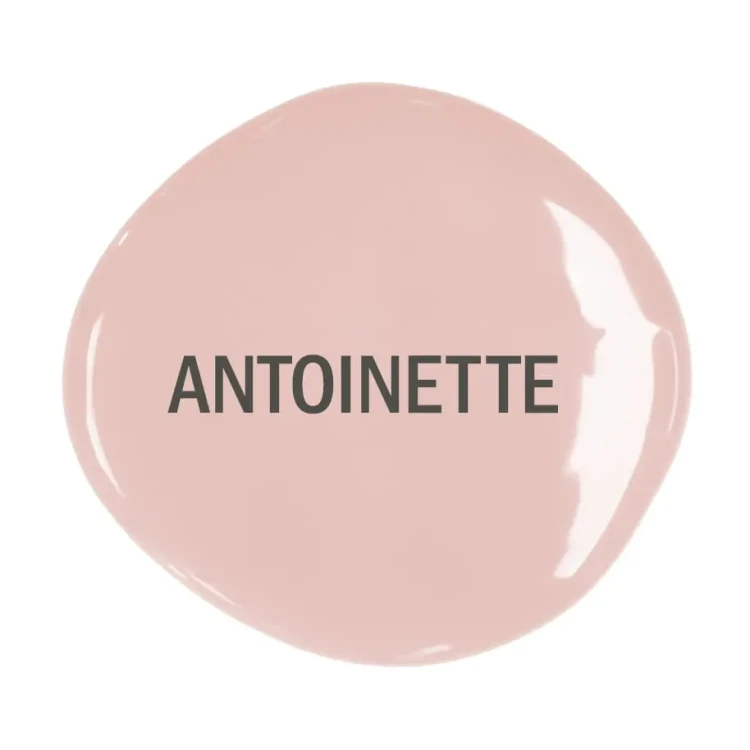 Farba kredowa Annie Sloan - Antoinette - kleks z kolorrem farby pudrowy róż