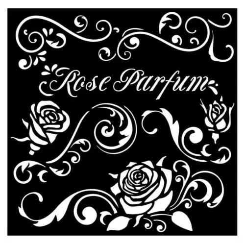 Szablon 3D Stamperia 18x18 cm. - Rose perfum.webp