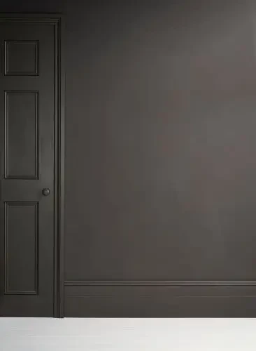 Graphite - Farba satynowa Annie Sloan - kolor na ścianie i drzwiach