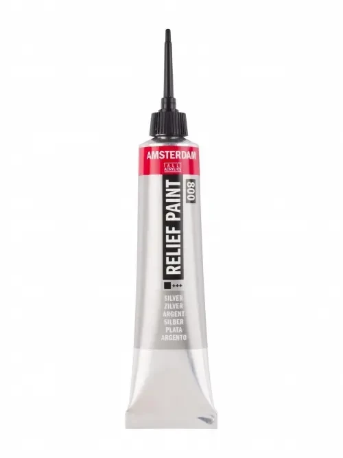 Amsterdam relief paint konturówka 20 ml. - srebrny (2).webp