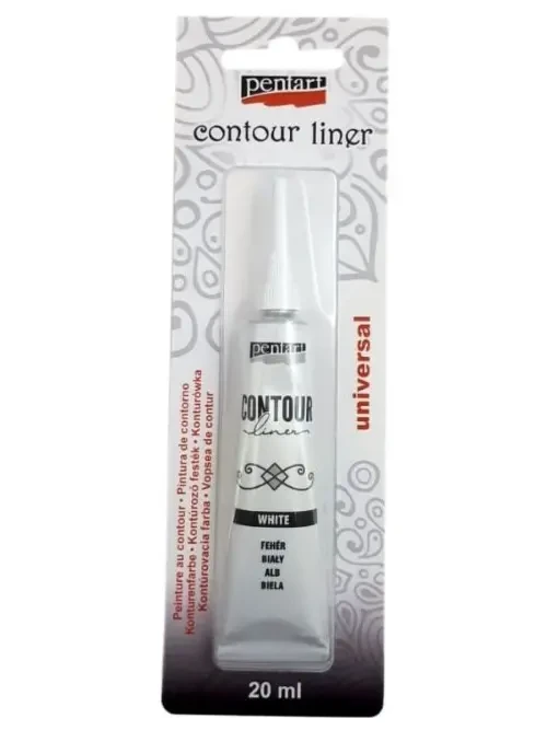 Pentart konturówka 20 ml. - biały.webp