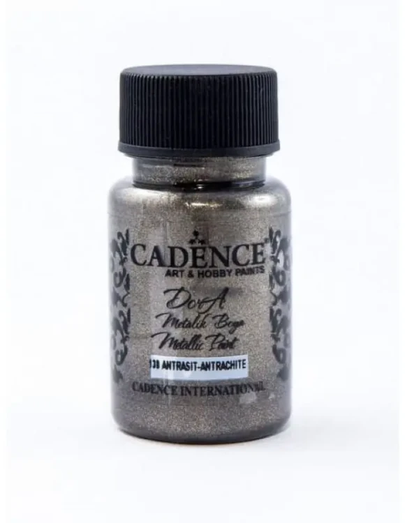 Farba metaliczna Dora Metalik Boya Cadence 50 ml. - Antracyt.webp