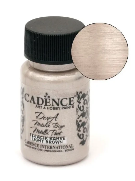 Farba metaliczna Dora Metalik Boya CADENCE 50 ml. - Jasnobrązowy.webp