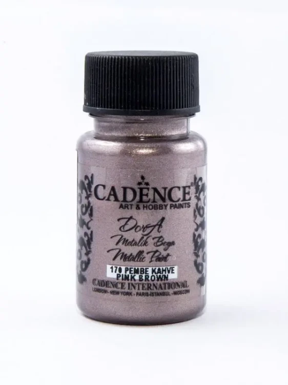 Farba metaliczna Dora Metalik Boya CADENCE 50 ml. - Różowy brąz.webp