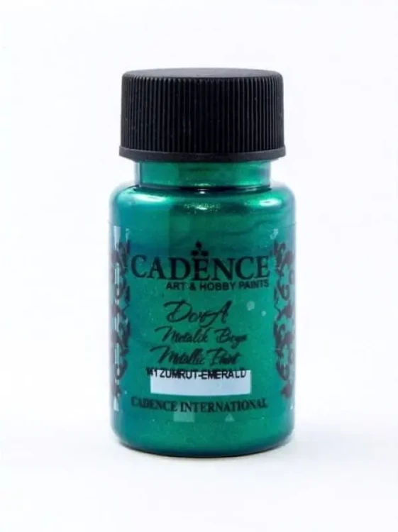 Farba metaliczna Dora Metalik Boya Cadence 50 ml. - Szmaragdowy.webp