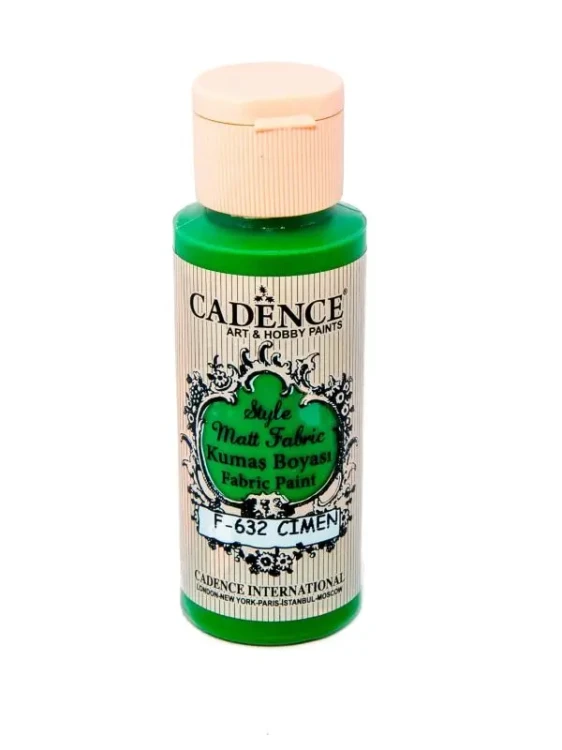 Farba matowa do tkanin Cadence - 59 ml. - Trawiasty.webp