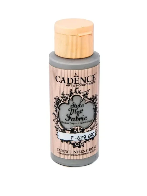 Farba matowa do tkanin Cadence 629 - 59 ml. - Szary.webp