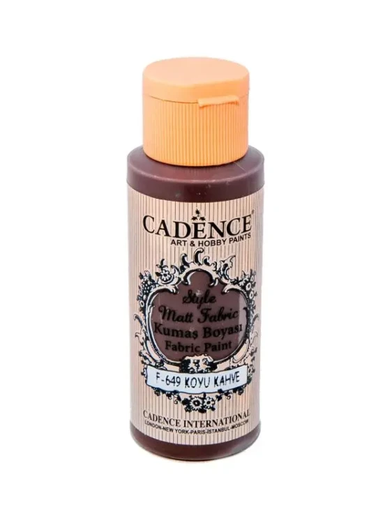 Farba matowa do tkanin Cadence 649 - 59 ml. - Ciemny brąz decohobby.com.pl.webp