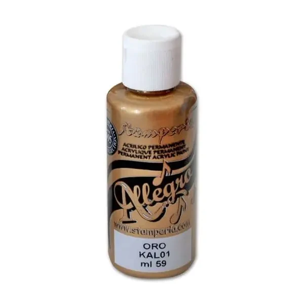 Stamperia Farba Allegro KAL34 - 59 ml. - Złoto super.webp