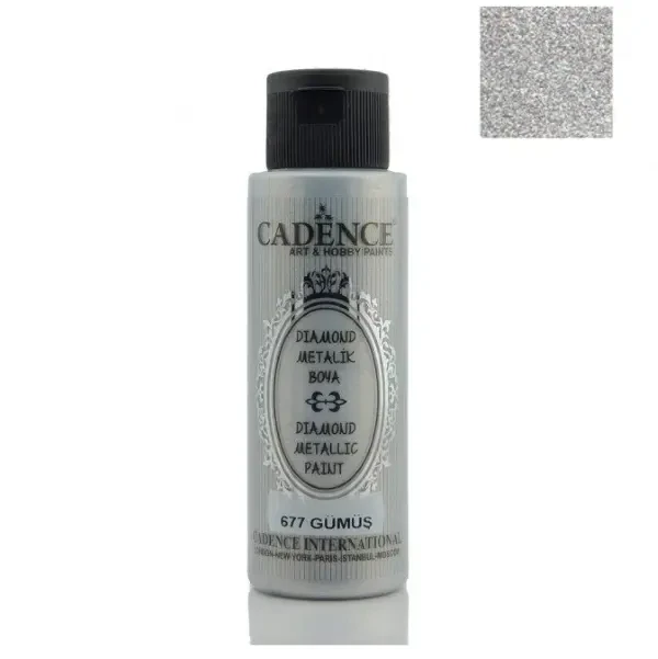 Farba Diamond metalik CADENCE 677 - 70 ML. - Srebrny.webp