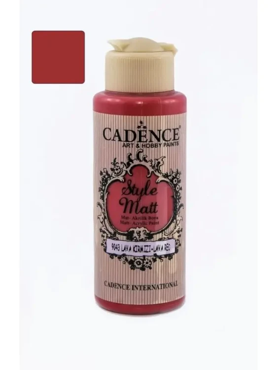 Farba Style Matt Cadence S9043 120 ml. - Lawowa czerwień.webp