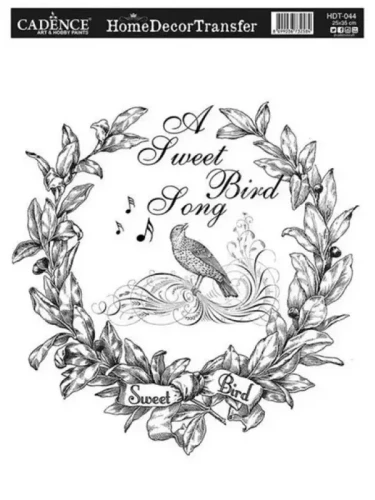 Home Decor Transfer Cadence - A sweet bird song HDT-044.webp
