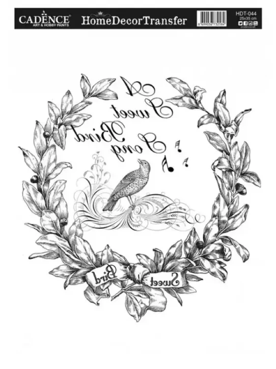 HDT-044 Home Decor Transfer Cadence - A sweet bird song.webp