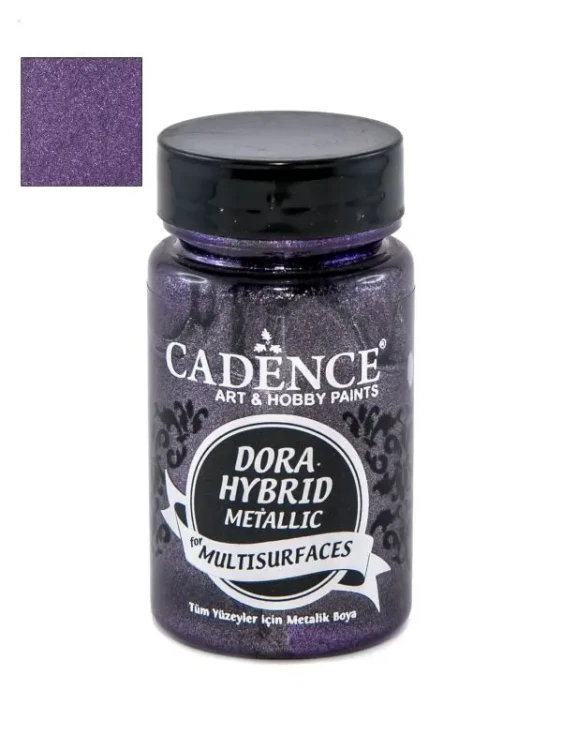Farba akrylowa Dora Hybryda Metalik Cadence 90 ml. - 7139 Czarna orchidea.webp