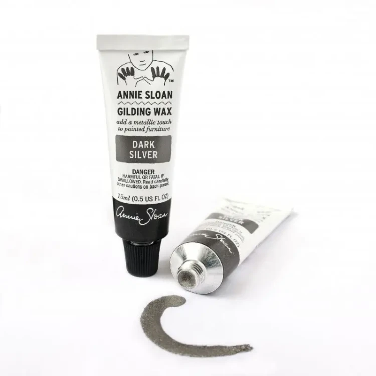 Gilding Wax 15ml Ciemne Srebro Wosk pozłotniczy Annie Sloan.webp