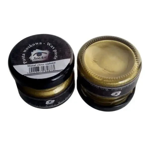 Pasta woskowa SeeArt 20 ml. - metal złoto zielone.webp