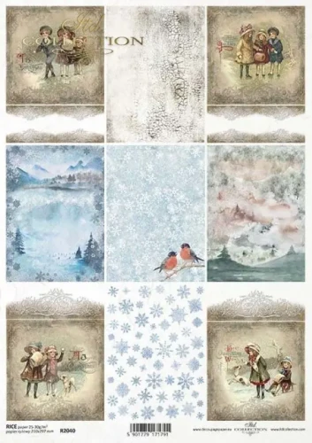 Papier ryżowy do decoupage Itd. Collection (R2040) - Christmas Time.webp