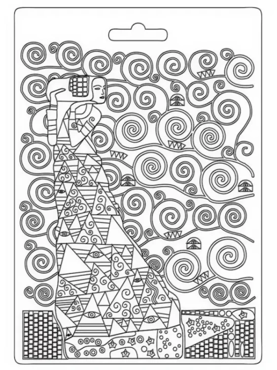 stamperia-foremka-tekstura-a5-klimt-oczekiwanie.webp