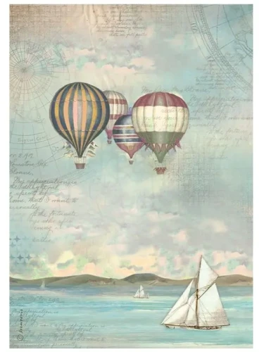 Papier-ryzowy-A4-Sea-Land-Balony-DFSA4860-Stamperia.webp