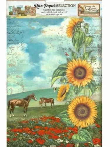 papier-ryzowy-stamperia-zestaw-sunflower.webp